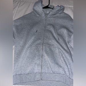 SHEIN Soft Grey Zip Up